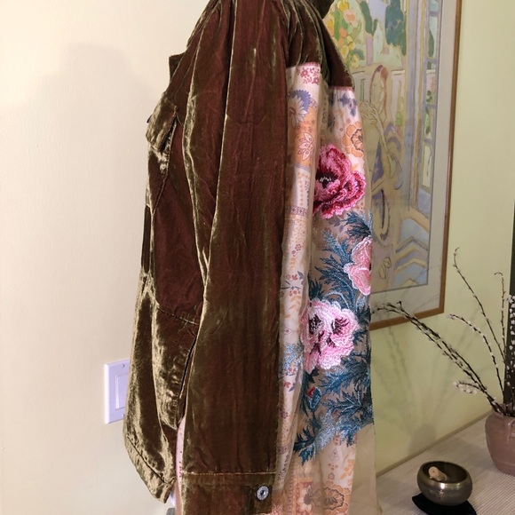 Aratta Velvet Jacket Medium gold- green - Picture 3 of 12